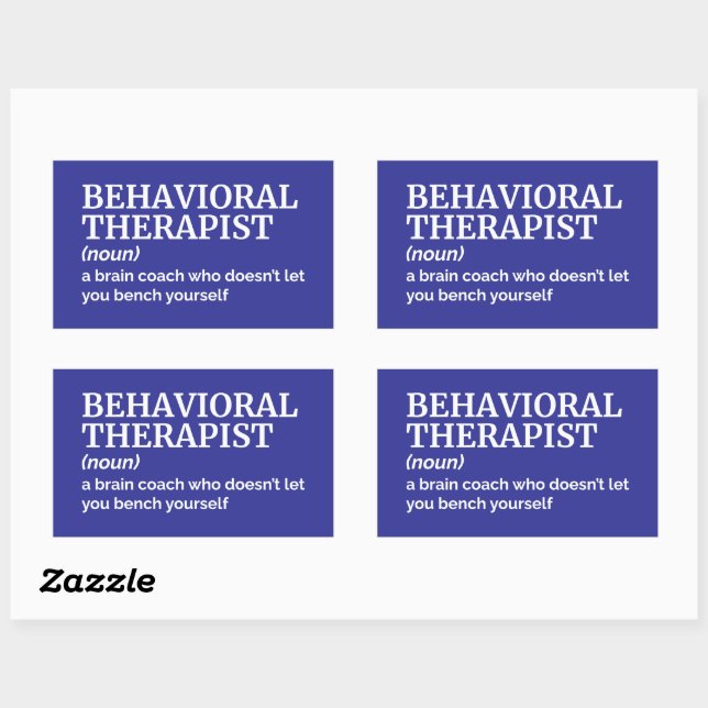 Witty Job Definition – Behavioural Therapist Sticker (Sheet)