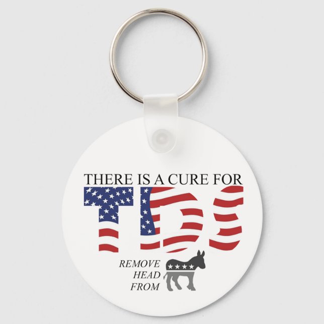 Witty Key Fob: Political Humour on the Go! Keychain (Front)