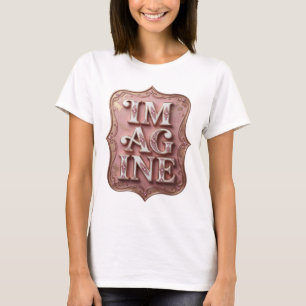 Witty Pink IM AG INE Text Design T-Shirt