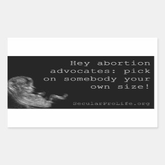 Witty pro-life sticker