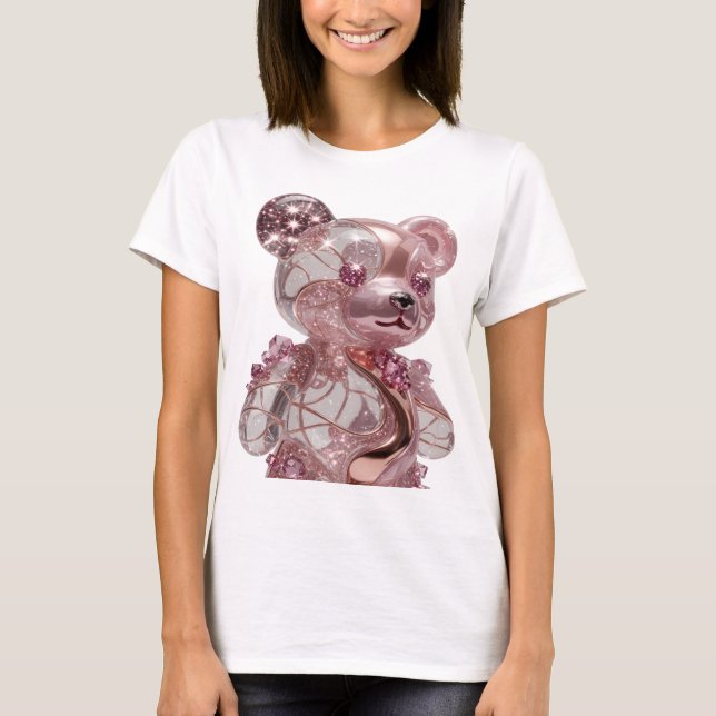 Witty Silver ABSTRACT ART Abstract Design T-Shirt (Front)
