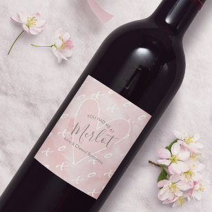 Witty Valentine's Day Wine Gifts Wine Label