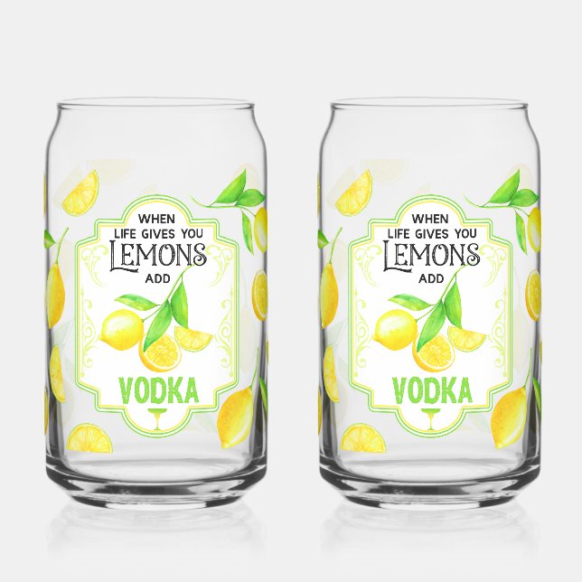 Witty 'When Life Gives You Lemons, Add Vodka'  (Gauche)