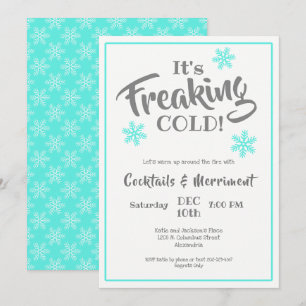 Witty Winter Cocktail Party Invitation