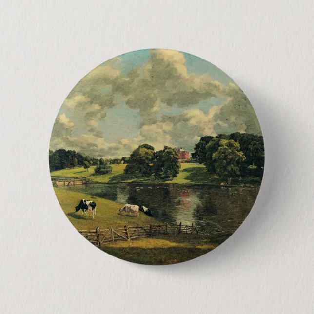 Wivenhoe Park by John Constable  2 Inch Round Button (Front)