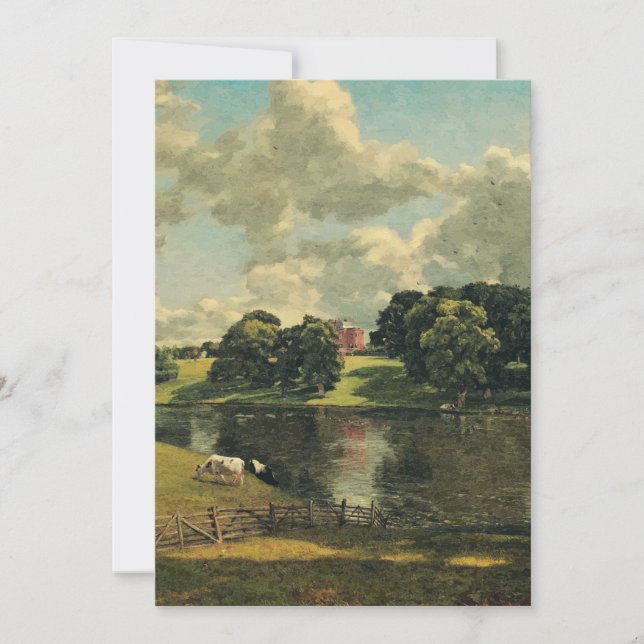 Wivenhoe Park by John Constable  Invitation (Front)
