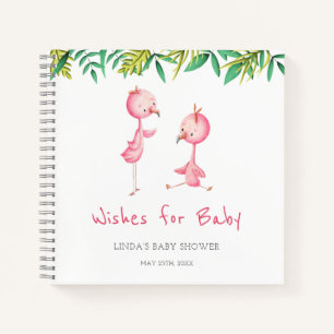 Wives for Baby Flamant rose Baby shower livre d'or