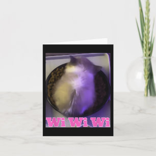 Wiwiwi Cat Meme  Card