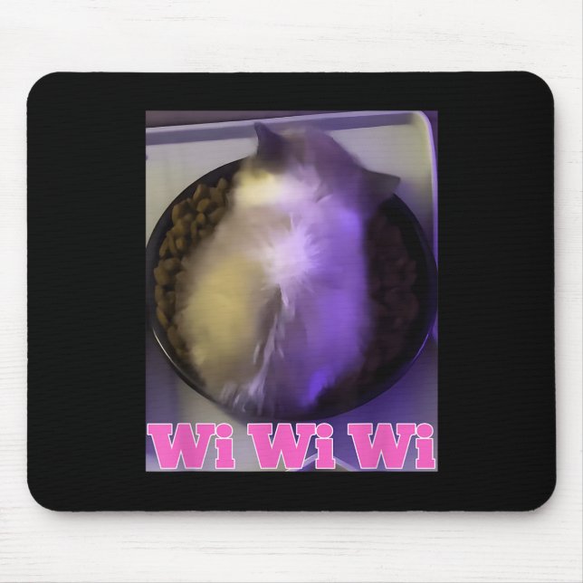 Wiwiwi Cat Meme  Mouse Pad (Front)