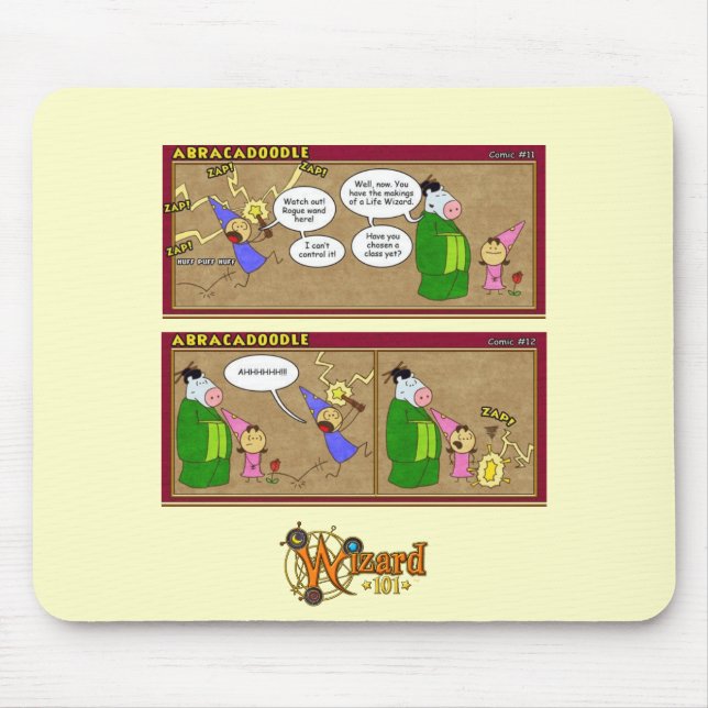 Wizard101 Abracadoodle Comic Mousepad (Front)