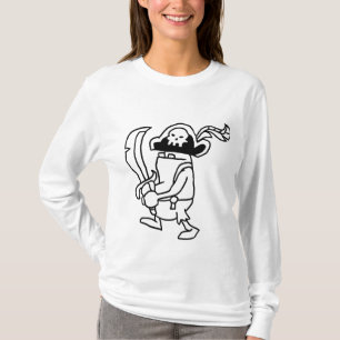 Wizard101 Doodle Pirate Gobbler (Black & White) T-Shirt