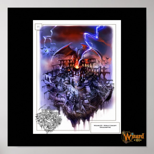 Wizard101 Dragonspyre Concept Poster (Front)