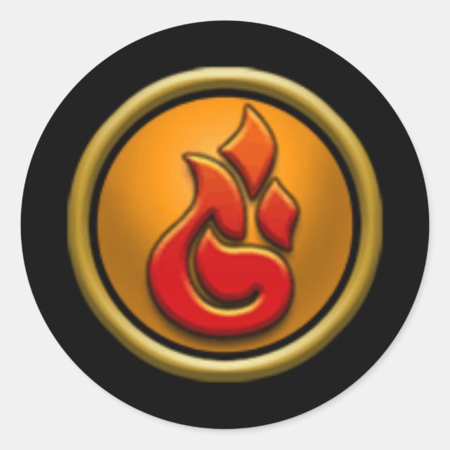 Wizard101 Fire School Stickers (Front)