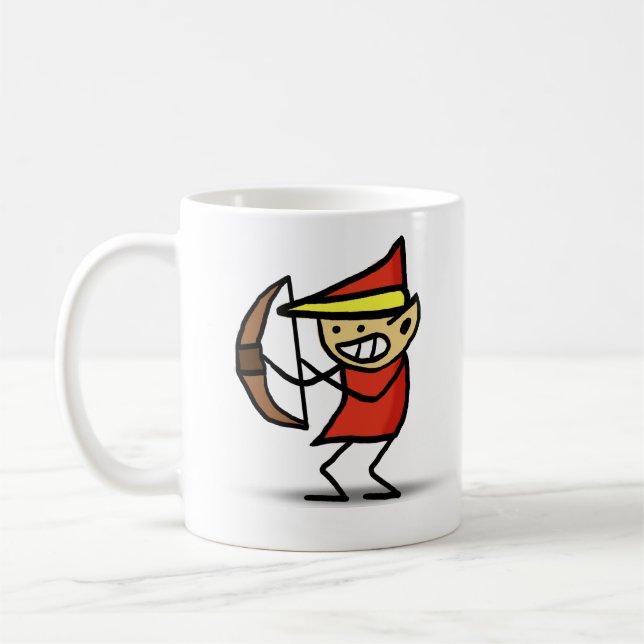 Wizard 101 Doodle Fire Elf Coffee Mug (Left)