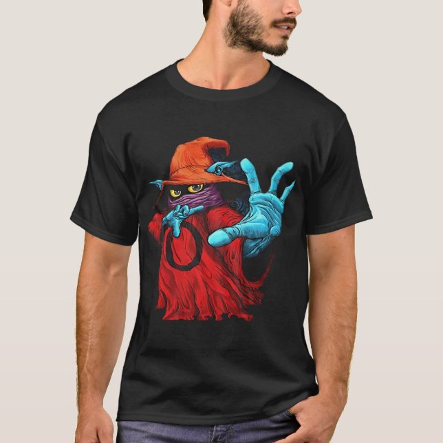 Wizard Art, Mystical Imagery, Fantasy Design, Magi T-Shirt (Front)