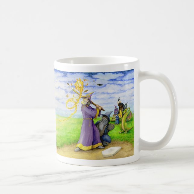 Wizard at Bat Coffee Mug (Right)