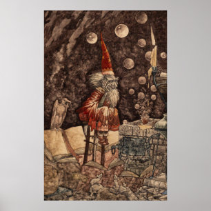 Wizard by Charles Folkard Poster
