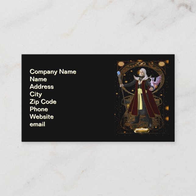 Wizard Card Business Card (Front)