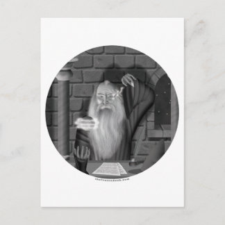 Wizard Casting a Spell Postcard