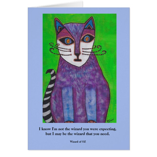 Wizard Cat Card (Front)