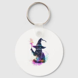 Wizard Cat Magic Keychain