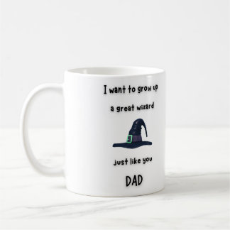 Wizard coffee mug, gift for dad from kids coffee mug