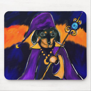 WIZARD DACHSHUND MOUSE PAD