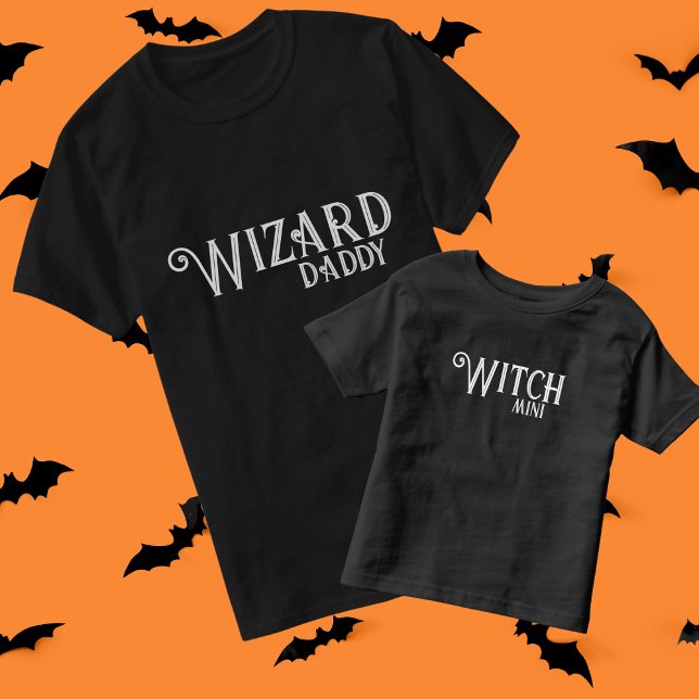 Wizard Daddy Black Halloween Family Matching T-Shirt (Creator Uploaded)
