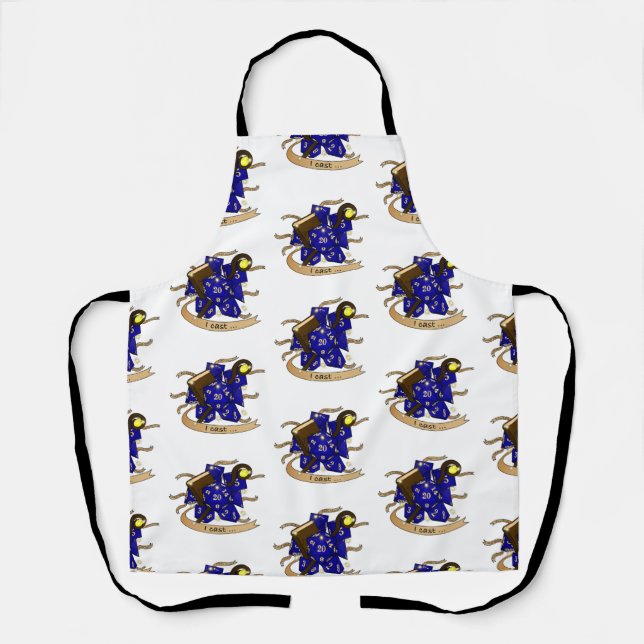 Wizard Dice Design Apron (Front)