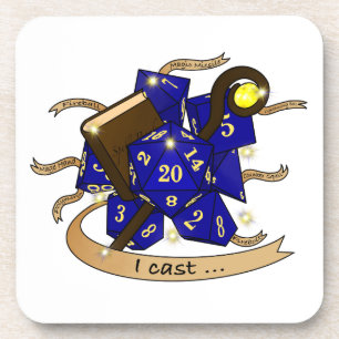 Wizard Dice Design Coaster