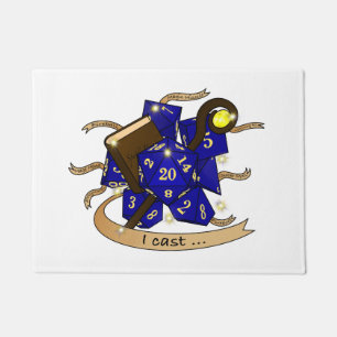 Wizard Dice Design Doormat