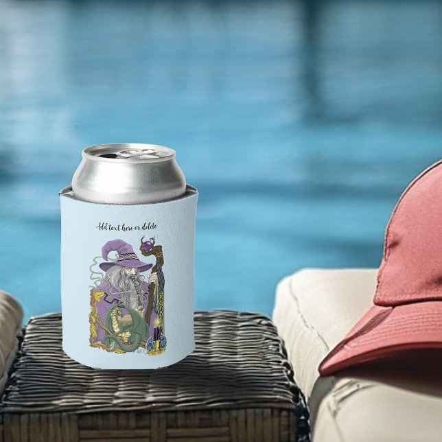 Wizard Dragon Fantasy Purple Can Cooler (Creator Uploaded)