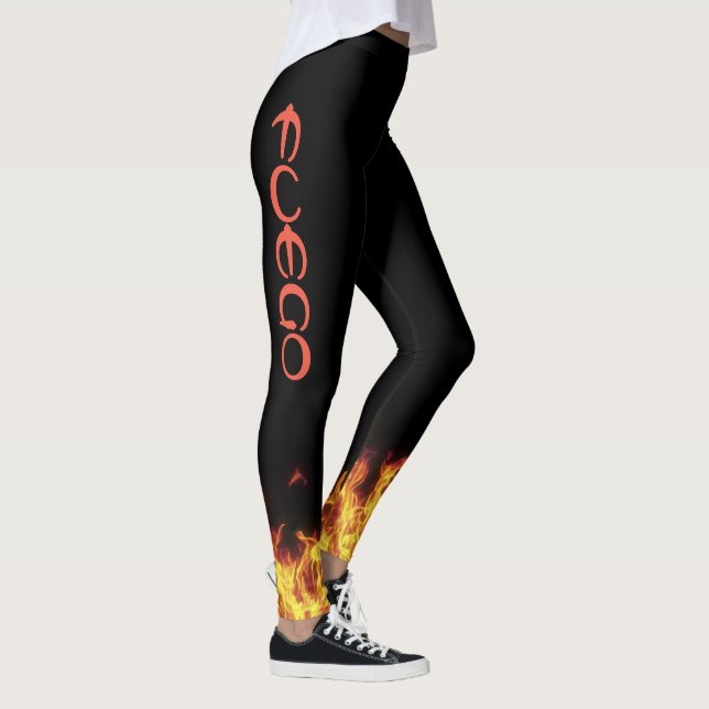 Wizard Fire FUEGO Leggings Running Jogging Spin (Right)