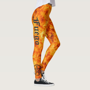 Wizard Fire FUEGO Leggings Running Jogging Spin