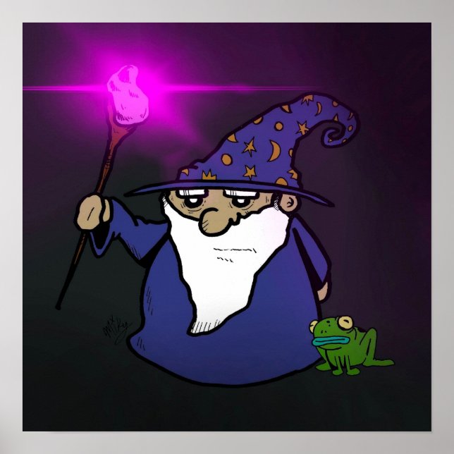 Wizard & Frog Poster Print (Front)