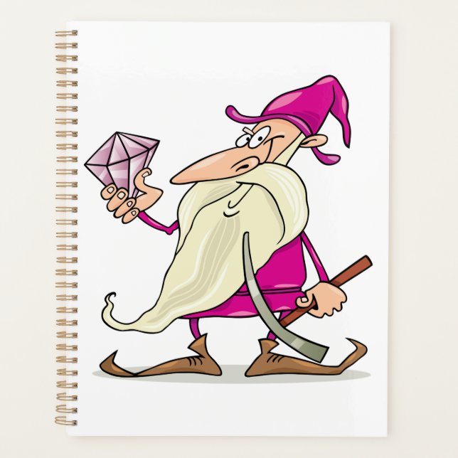 Wizard Gnome with Large Diamond Gemstone (Devant)