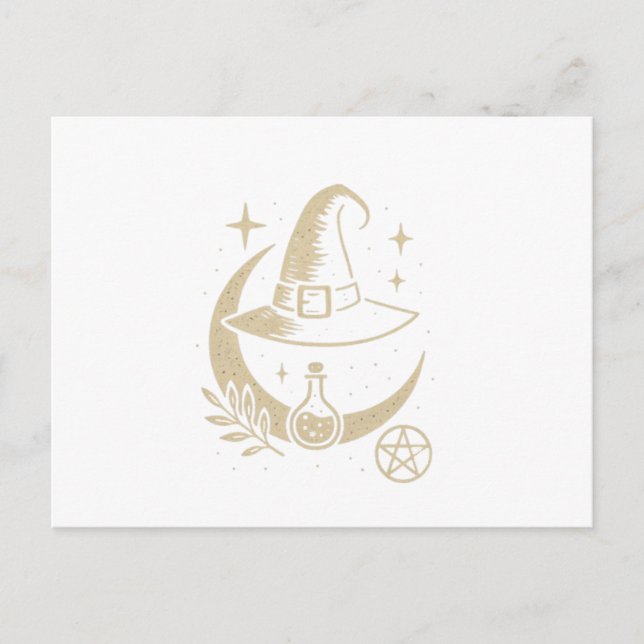 Wizard Hat Postcard – Witchy & Magical (Front)