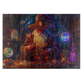 Wizard in his Study Cutting Board