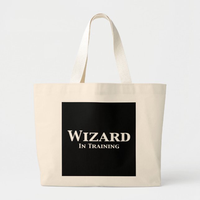 Wizard In Training Gifts Large Tote Bag (Front)