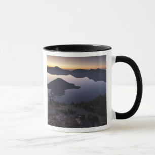 Wizard Island at dawn, Crater Lake National Park Mug