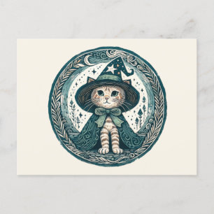 Wizard Kitty cat                                   Postcard