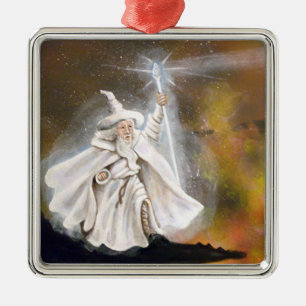 Wizard Metal Ornament