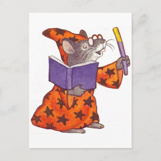 Wizard Mouse Postcard (Front)