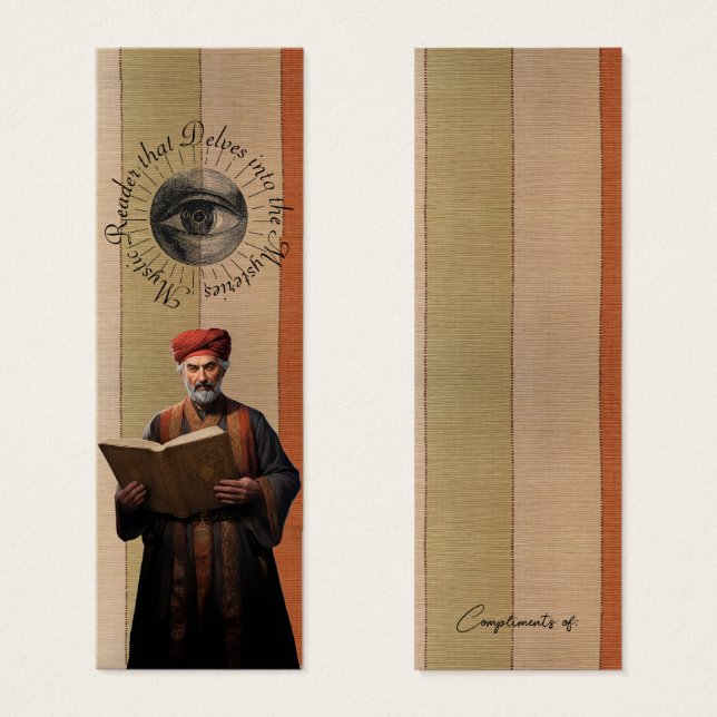 Wizard Mystic Readers of Mysteries Custom Bookmark (Front & Back)