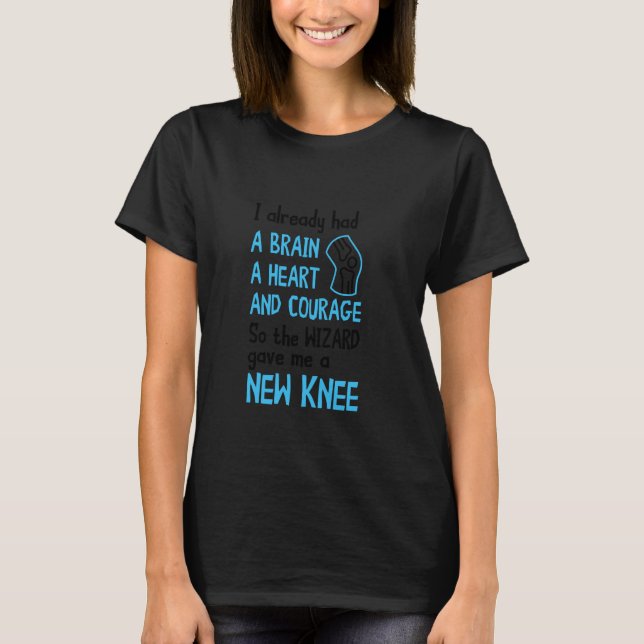 Wizard New Knee Knee Surgery Recovery Knee Replace T-Shirt (Front)