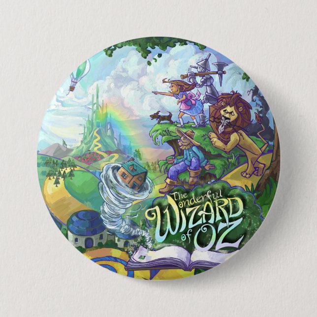 Wizard of Oz 3 Inch Round Button (Front)