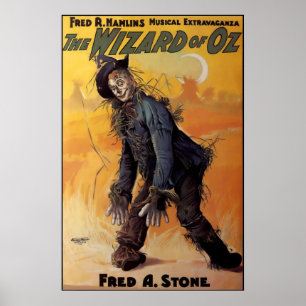 Wizard Of Oz Broadway Show Poster 1903