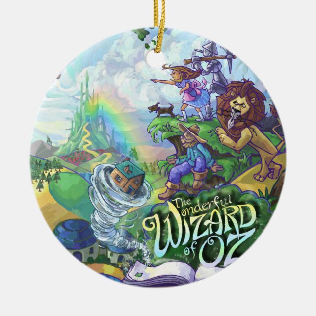 Wizard of Oz Ceramic Ornament (Front)
