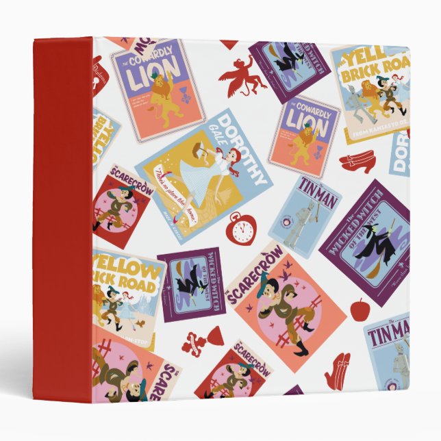 Wizard of Oz™ Character Print Toss Pattern Binder (Front/Spine)