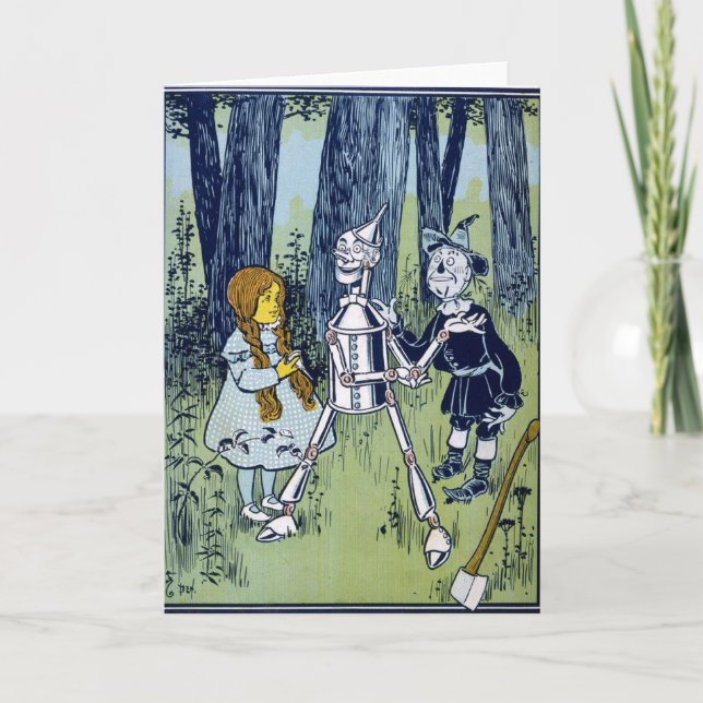 Wizard of Oz Dorothy Tin Woodsman Scarecrow Card (Front)